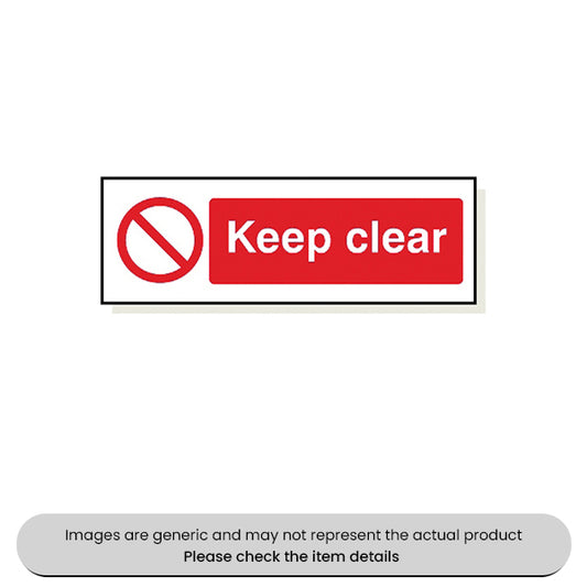 Keep Clear Adhesive 120X360MM Pack Qty 1