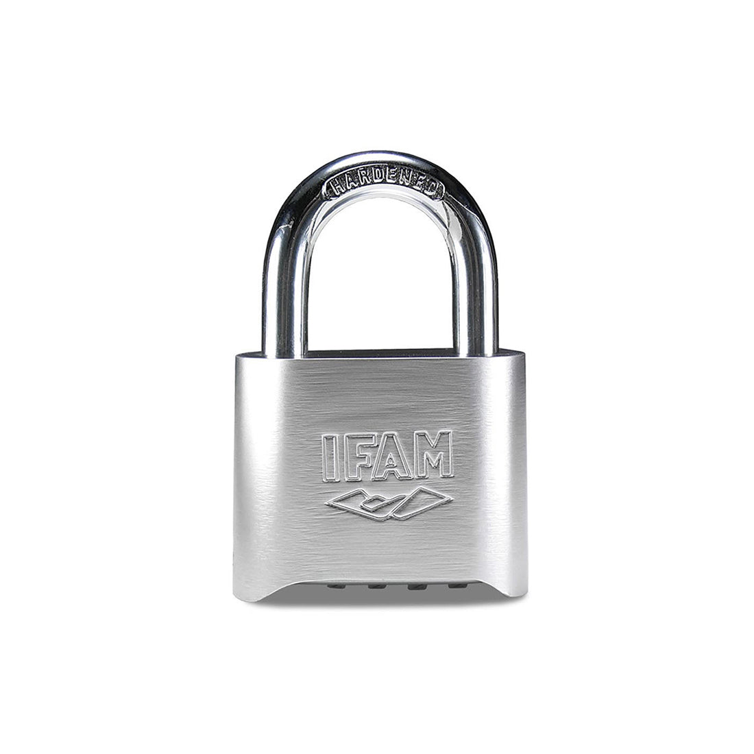 IFAM IFAM Chrome Combination Lock - 50mm Brass Body, Hardened Carbon?Nitride, Chrome Plated, Resettable Combination Qty 1