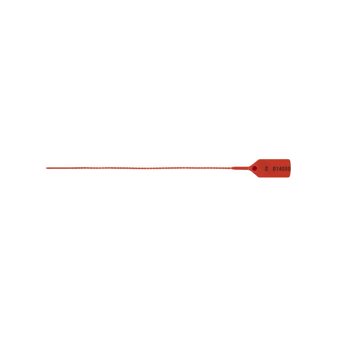 Kel?Tie Security Seals - Red, Sequentially Numbered, Polypropylene, 160mm Tie Length, 19 x 36mm Flag Box of 1000