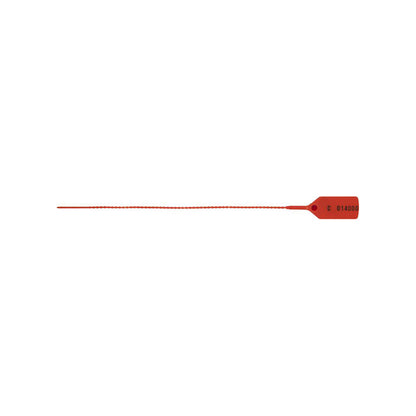 Kel?Tie Security Seals - Red, Sequentially Numbered, Polypropylene, 160mm Tie Length, 19 x 36mm Flag Box of 1000