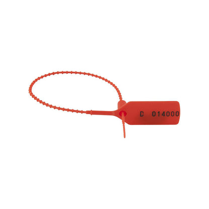 Kel Tie Security Seals Red Sequentially Numbered Polypropylene 160mm Tie Flag Box of 1000