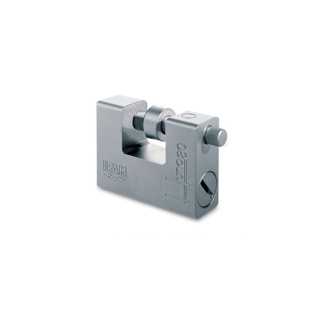 IFAM IFAM High Security Padlock - 50mm Body, Solid Steel Alloy, Rust Resistant, Shackle Protector, Supplied with 3 Dimple Keys, Insurance Rated CEN5 EN12320 Qty 1