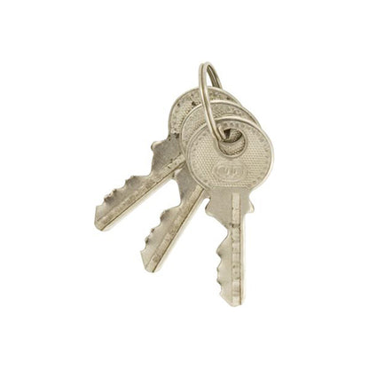 Brass Padlock Standard Shackle 63mm Body Width Hardened Steel Clasp Supplied 3 Keys Pack of 2