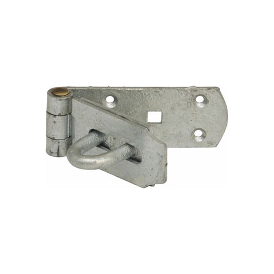 Hasp & Staple - Galvanised Steel, 200mm (8"), Heavy Duty with Brass Pin Qty 1
