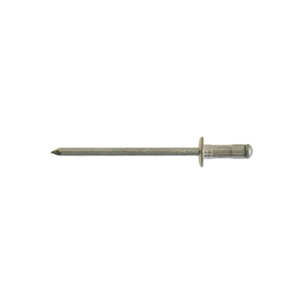 Multigrip Aluminium Rivets - Standard Flange, 3.2 x 8mm (1/8" x 5/16"), Ø6.1mm Flange Pack of 500
