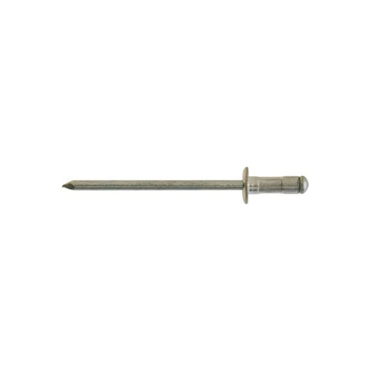 Multigrip Aluminium Rivets - Standard Flange, 3.2 x 8mm (1/8" x 5/16"), Ø6.1mm Flange Pack of 500