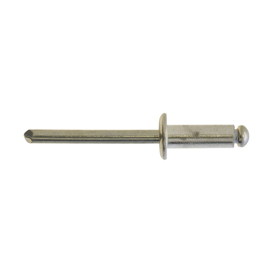 Aluminium Rivets - Standard Flange, 6.4 x 12mm (1/4" x 1/2"), Ø12.6mm Flange Pack of 100