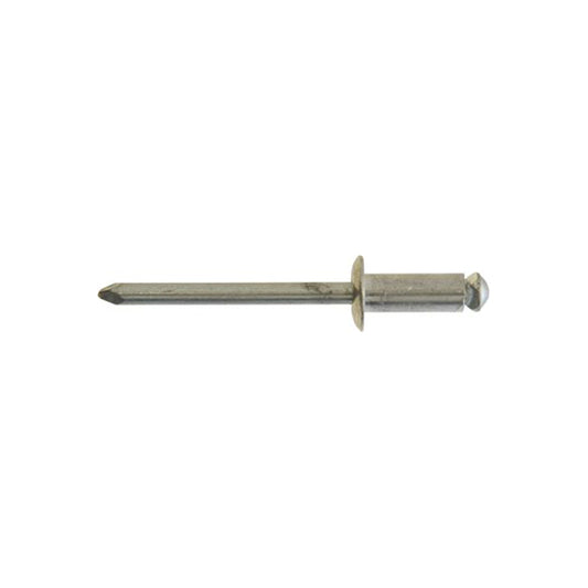 Peel Back Rivets - Aluminium, 4.8 x 12mm (3/16" x 7/16"), Ø9.2mm Flange Pack of 100