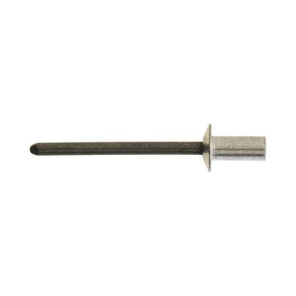 Sealed Aluminium Rivets - 4.8 x 18mm (3/16" x 3/4"), Ø9.3mm Flange, DIN 7337 Pack of 100