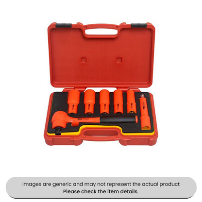 RG Tools Insulated Socket Rail 1/2" Drive 8PCE Pack Qty 1