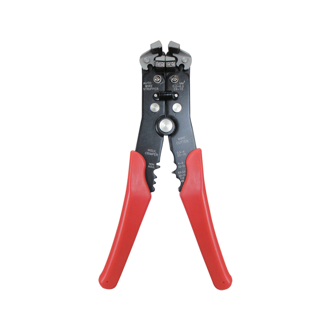 RG TOOLS Wire Stripper, Cutter & Crimper - For 0.2–6.0mm² Wire, Insulated/Non?Insulated Terminals Qty 1