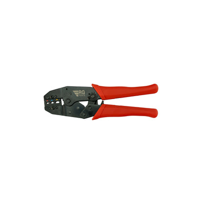 RG Tools Ratchet Crimper Red Blue Yellow Terminals Cushioned Handle Qty 1