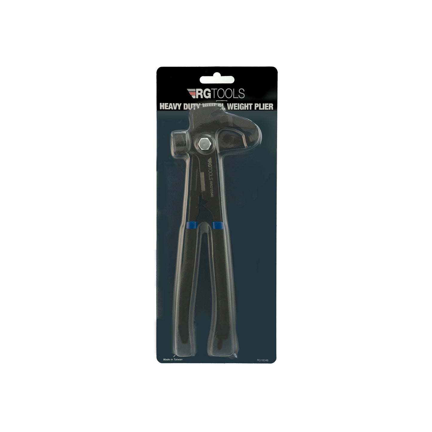 RG Tools Wheel Balance Weight Pliers 255mm Chrome Vanadium with PVC Grips Qty 1