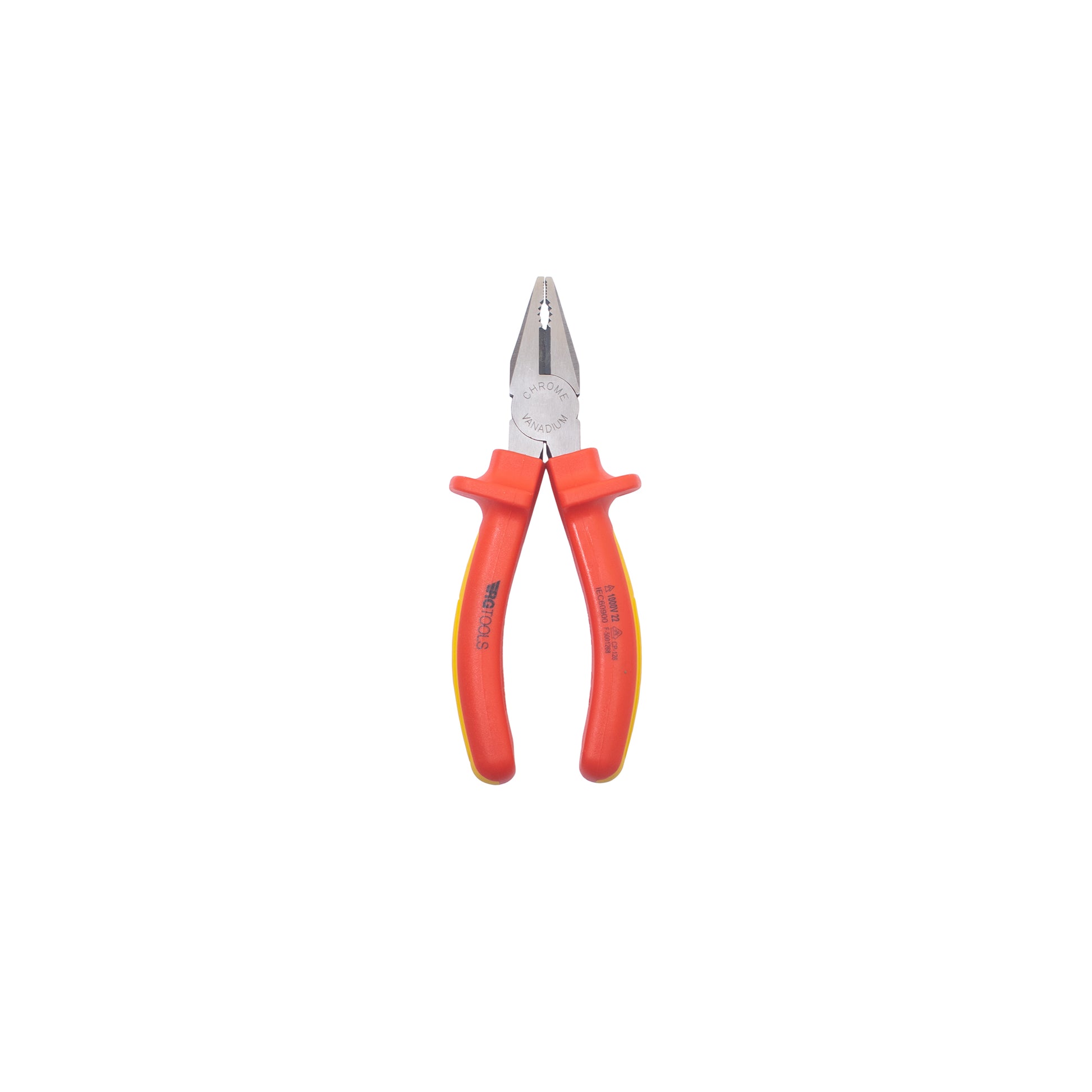 RG TOOLS VDE Combination Pliers - 6", IEC 60900 Certified, Chrome Vanadium Steel Qty 1