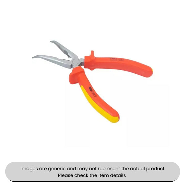 RG Tools VDE Insulated Bent Nose Pliers 8" 1000V Pack Qty 1