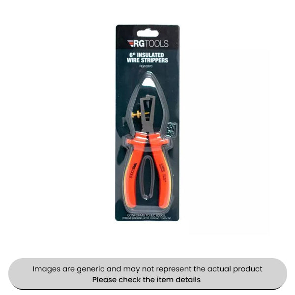 RG Tools VDE Insulated Wire Strippers 6" 1000V Pack Qty 1