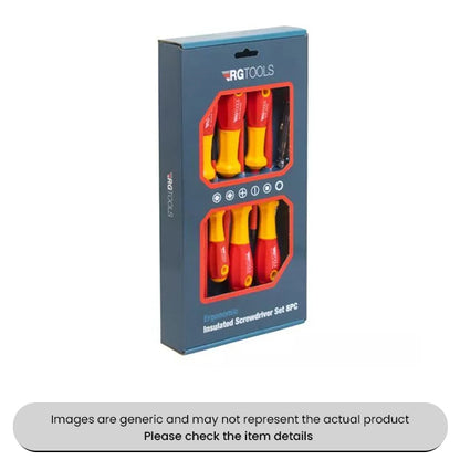 Steel RG Tools Insulated Star Slotted Screwdrivers 4X100mm Set Pack Qty 1