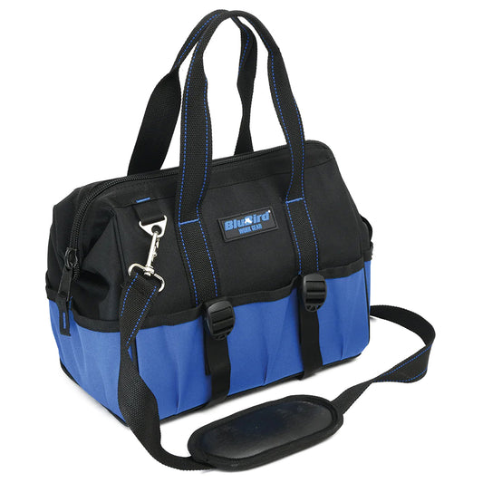 RG TOOLS Big Mouth Tool Bag - 22 Pockets, Hard Bottom, Reinforced Handles, Adjustable Shoulder Strap Qty 1
