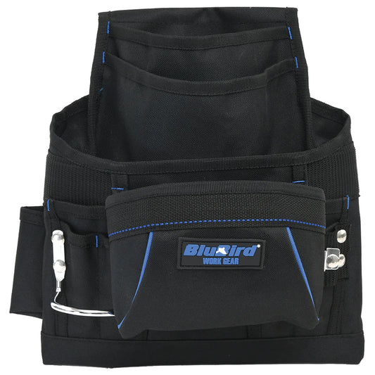 RG TOOLS Tool Pouch - 11 Pockets, Hammer Loop & Tape Clip, Waterproof, Reinforced Bottom Qty 1
