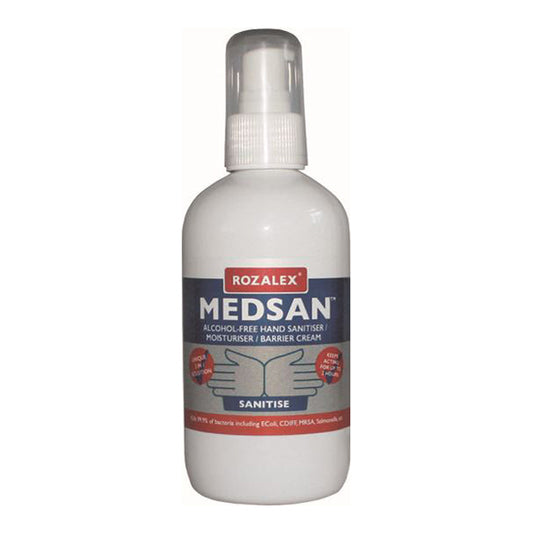 Rozalex Medsan Sanitising Cream 250ml Alcohol Free Hand Sanitiser Moisturiser Qty 1