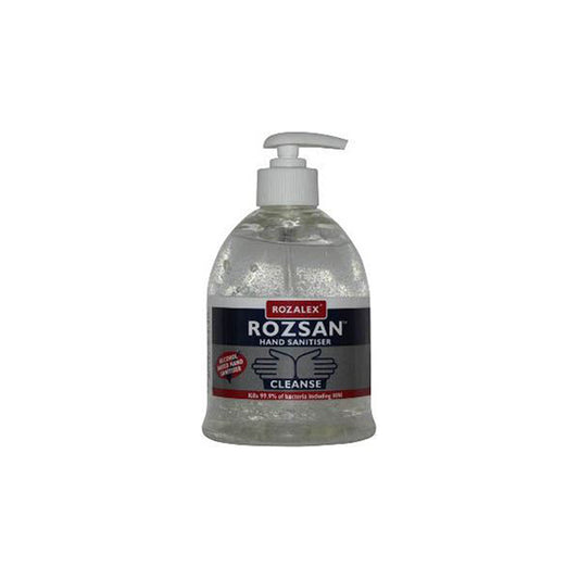 Rozalex Rozsan Sanitising Gel 500ml Bottle Certified Against MRSA E. coli Qty 1