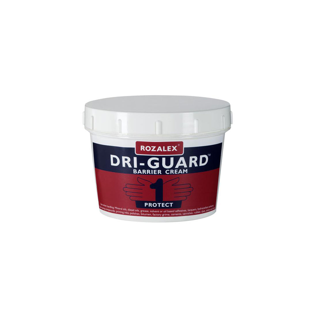 ROZALEX ‘Dri?Guard’ Barrier Cream - 450ml Tub, General Purpose Dry Work Protection, Lanolin Derivative Qty 1
