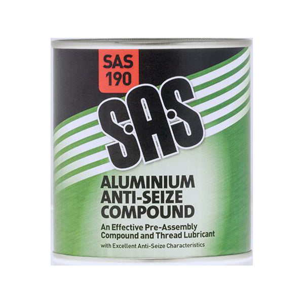 SAS Aluminium Anti?Seize - 500g Tin, Copper?Free, ?1100°C Max Temp, For Studs, Nuts & Bolts Qty 1
