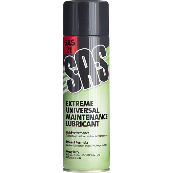 SAS Extreme Universal Maintenance Lube - 500ml Aerosol, MoD Spec PX?24, NATO C?634 Qty 6