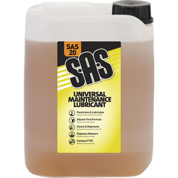 SAS Universal Maintenance Spray - 5 Litre Container Qty 4