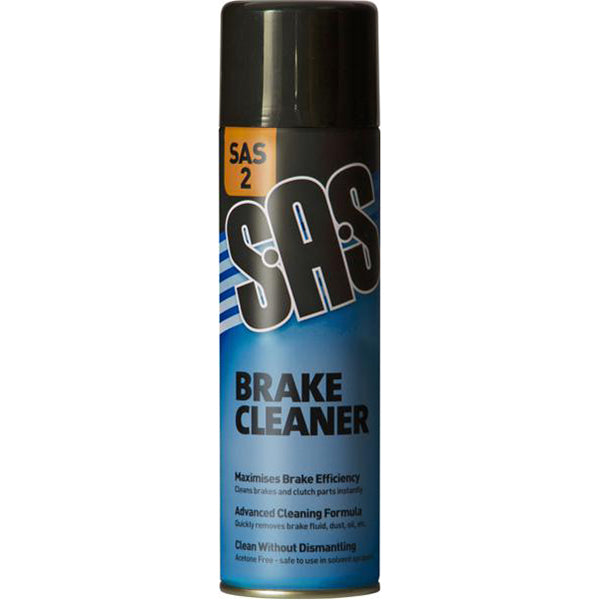 SAS Brake Cleaner - 500ml Aerosol, Silicone?Free Formula, Cleans Brake & Clutch Parts Pack of 6