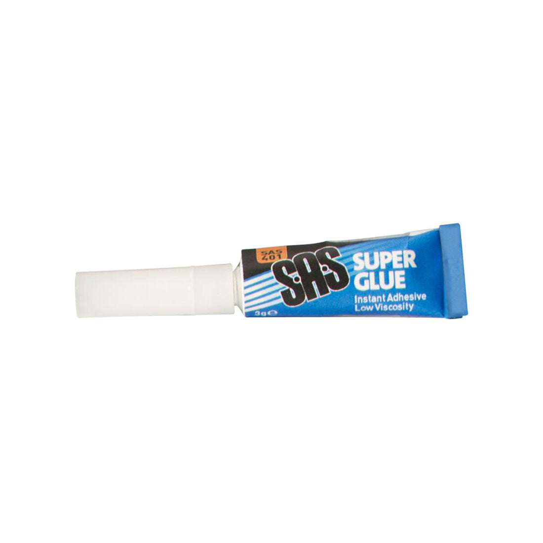 SAS Low Viscosity Super Glue 3g Tubes Medium Bonds Metal Rubber Multi Materials Pack of 5