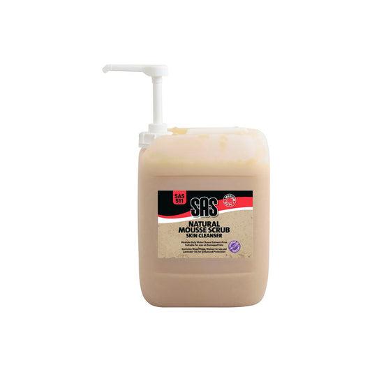 SAS Mousse Scrub Hand Cleaner 10L Medium Duty Walnut Scrub Lavender Oil Qty 1
