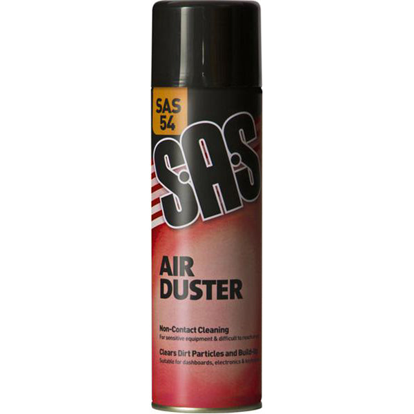SAS Air Duster 500ml Aerosol High Pressure Compressed Air Freeze Spray Silicone Free Pack of 6