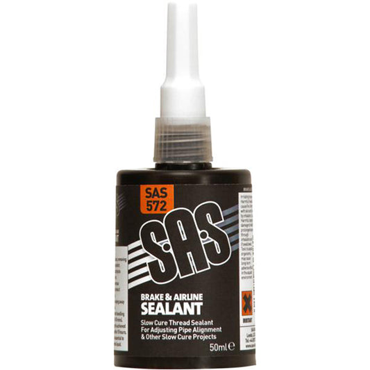 SAS Brake & Airline Sealant - 50ml Accordion Bottle, Medium Strength, Gap Fill 0.40mm, Petrol Resistant Qty 1