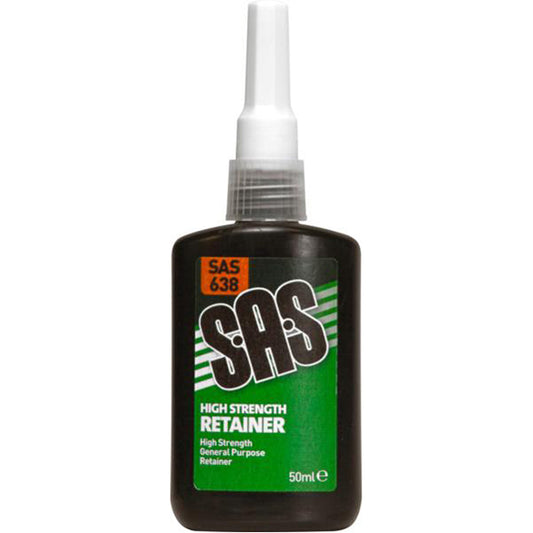 SAS High Strength Retainer - 50ml Bottle, Cyclic Load Retention, 24hr Cure Box of 12