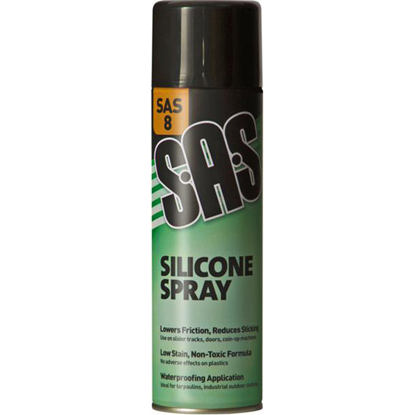 SAS Silicone Spray - 500ml Aerosol, Mould Release & Waterproofing Pack of 6