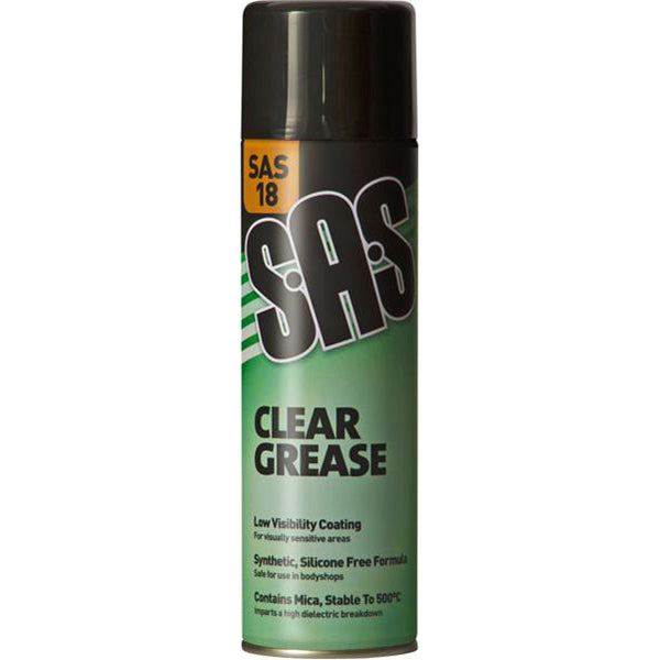 SAS Lubricant Assorted Pack 6x500ml Aerosols White Grease Silicone Spray Chain Lube Set of 6