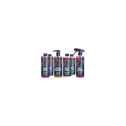 SAS Exterior Detailing Pack 500ml Pre Wash Snow Foam Wash & Wax Shampoo Qty 6