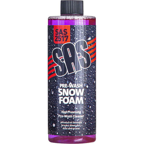SAS Exterior Detailing Pack 500ml Pre Wash Snow Foam Wash & Wax Shampoo Qty 6