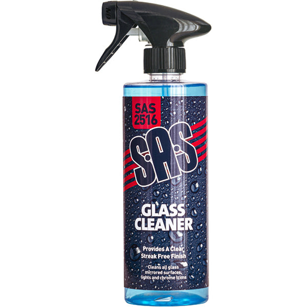 SAS Interior Exterior Detailing Pack 500ml Glass Cleaner Cockpit Trim Tyre Qty 6