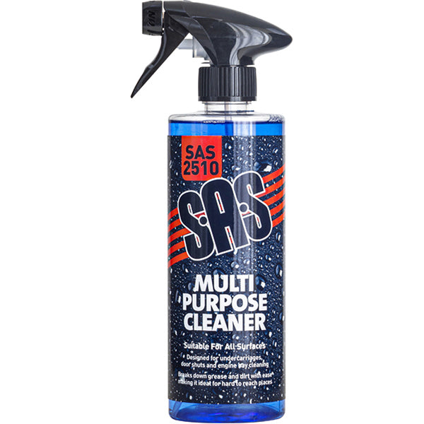 SAS Interior Exterior Detailing Pack 500ml Glass Cleaner Cockpit Trim Tyre Qty 6