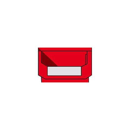 SSI Schaefer Storage Bin Red 160x95x75mm Polyethylene Label Holder Qty 10