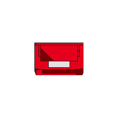 SSI Schaefer Storage Bin Red 350x200x145mm Polyethylene Label Holder Qty 6