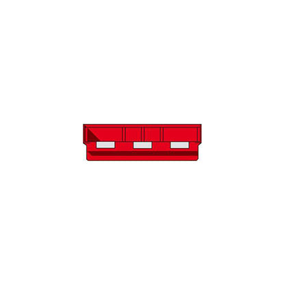 SSI Schaefer Storage Bin Red 350x450x145mm Polyethylene Label Holder Pack 10