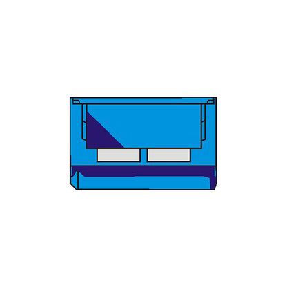 SSI Schaefer Storage Bin Blue 500x300x200mm Polyethylene Label Holder Pack 10