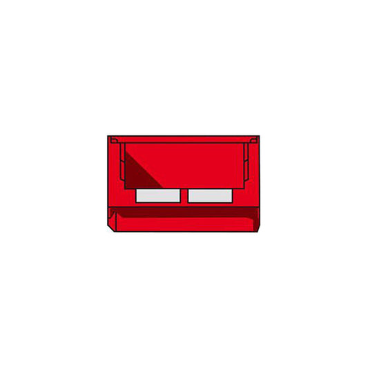 SSI Schaefer Storage Bin Red 500x300x200mm Polyethylene Label Holder Pack 10