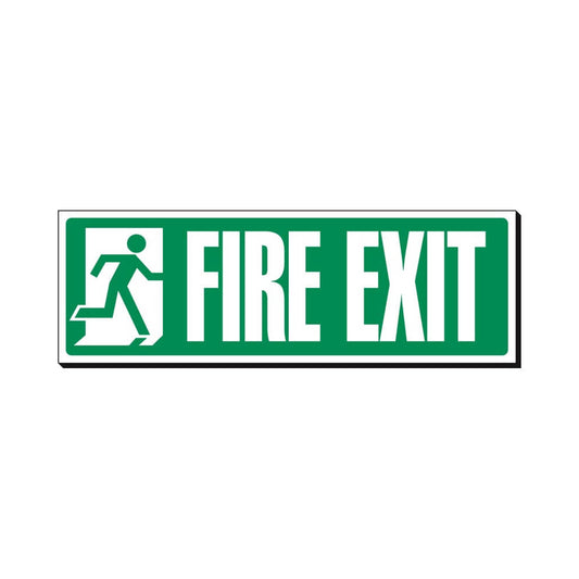 Fire Exit Safety Sign 360x120mm Waterproof 3 mm Foamex Board Qty 1