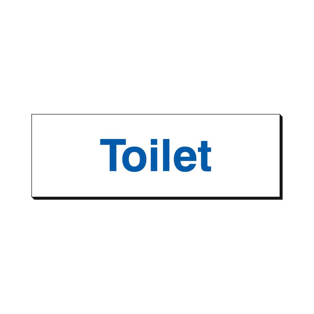 Toilet Safety Sign 360x120mm Waterproof 3 mm Foamex Board Qty 1