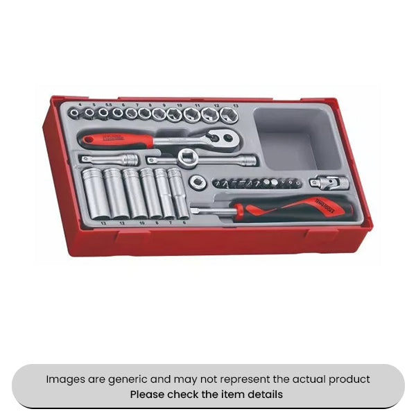 Socket Set 1/4" Drive 35 Piece Pack Qty 1