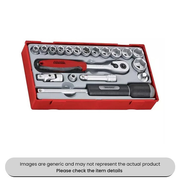 Socket Set 3/8" Drive Metric 19 Piece Pack Qty 1